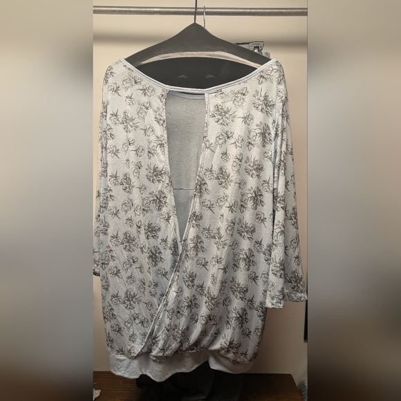 3X plus size women's 2 PC 3/4 sleeve, long pant PJs pajamas - Picture 2 of 7